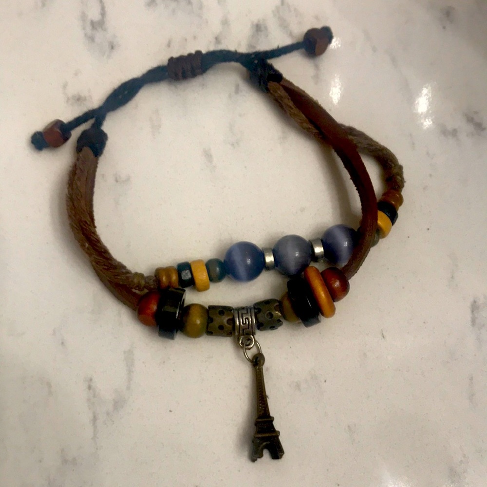 Eiffel Tower charm bracelet